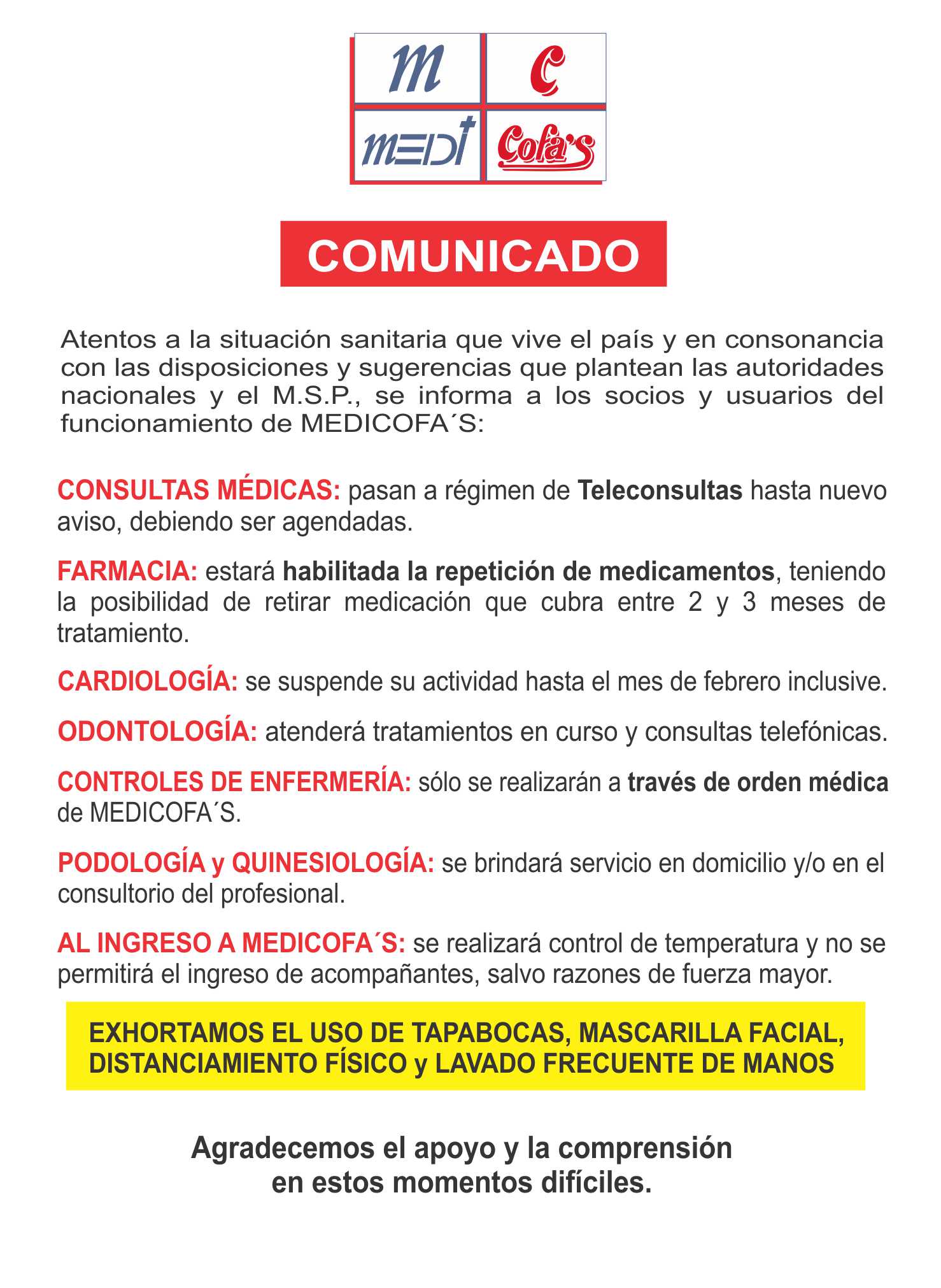 NUEVAS MEDIDAS