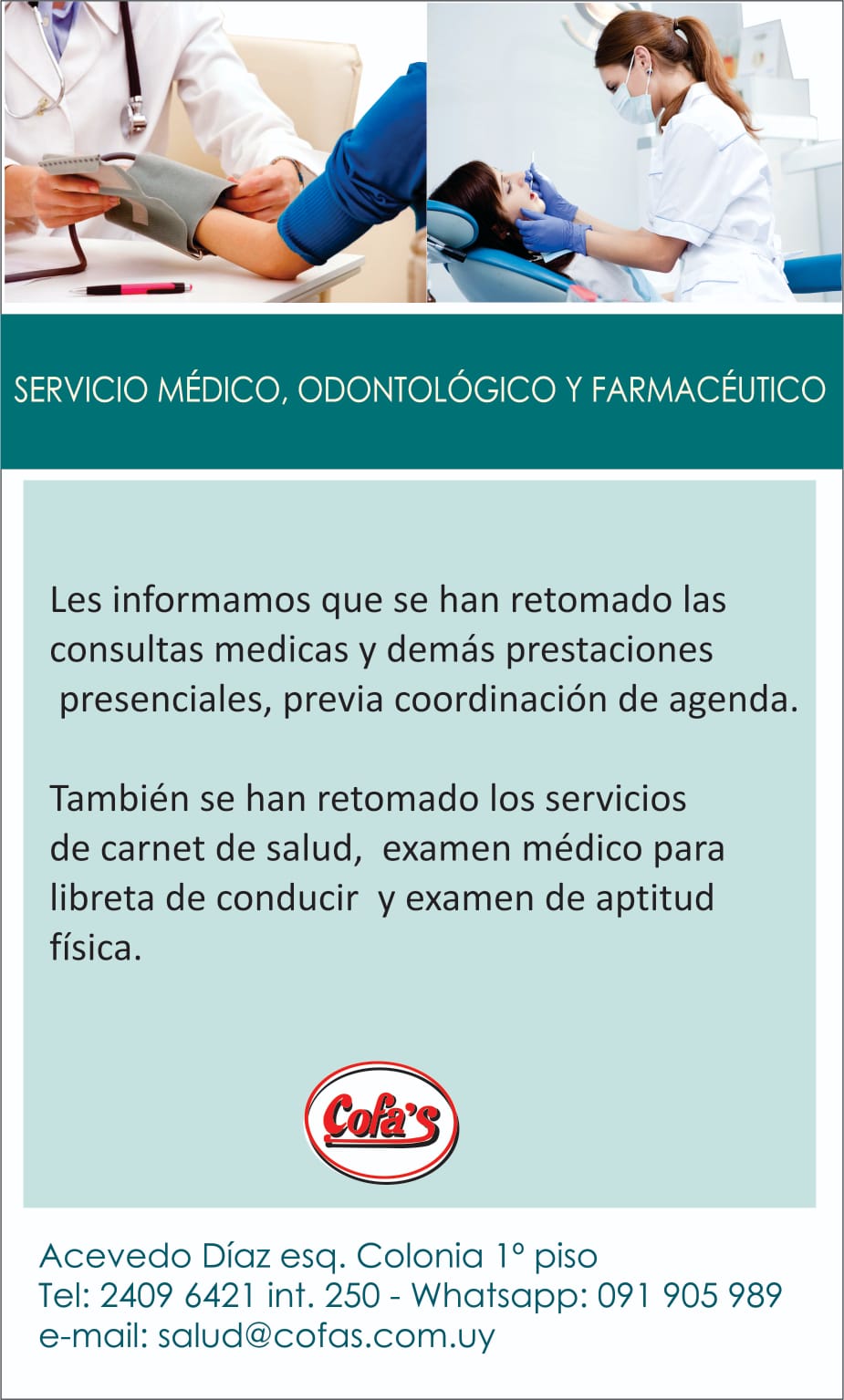 MEDICOFAS VUELTA A LA PRESENCIALIDAD